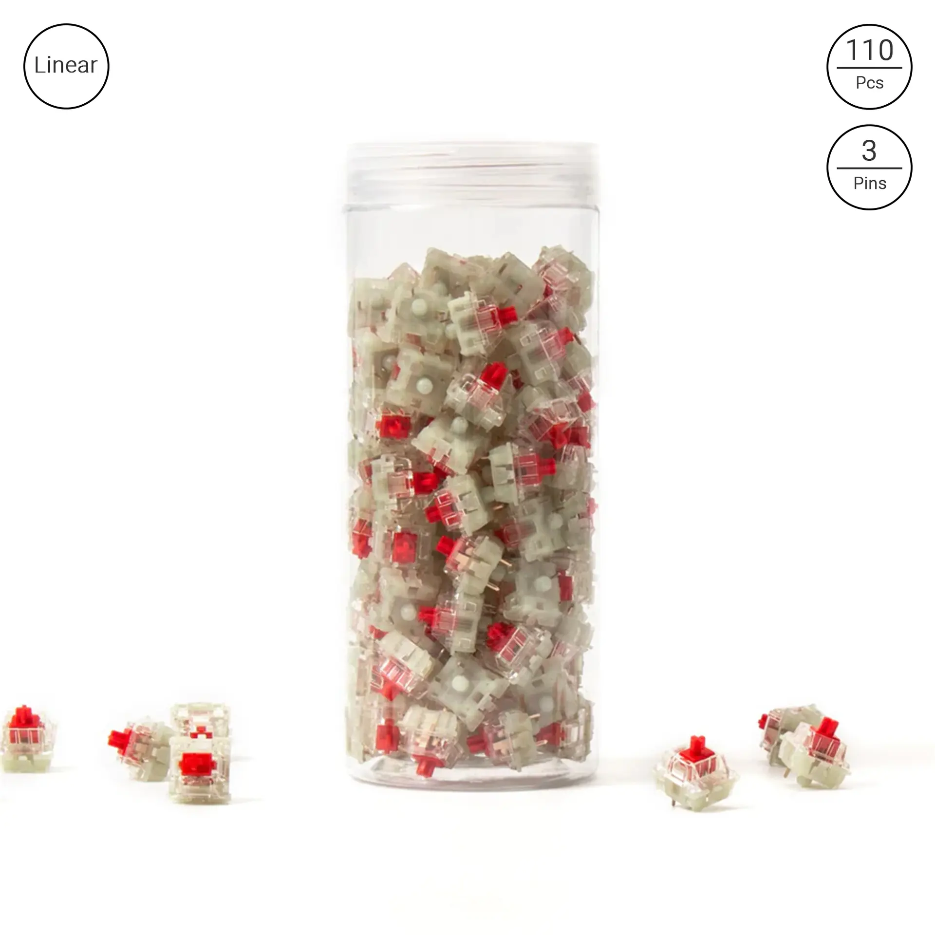 Cherry MX Switch Set - RGB Red (110pcs)