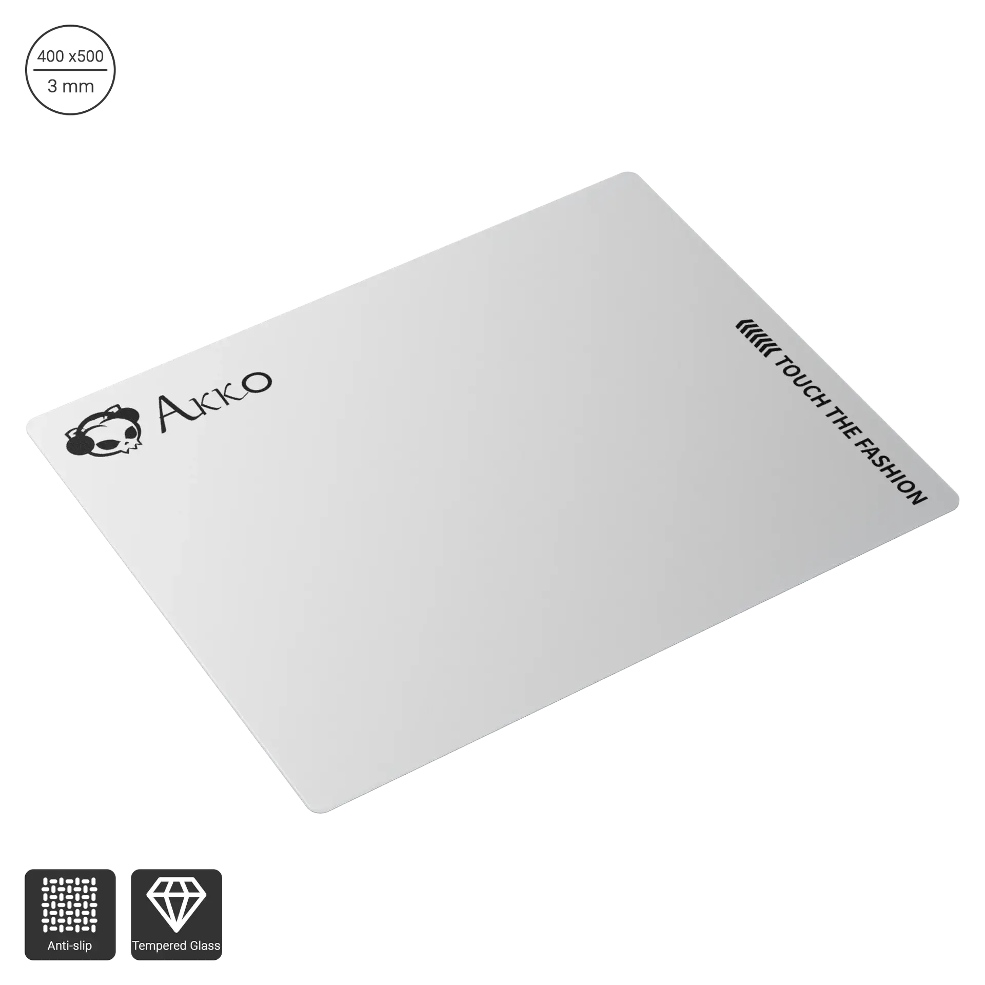 Tempered Glass Gaming Mouse Pad