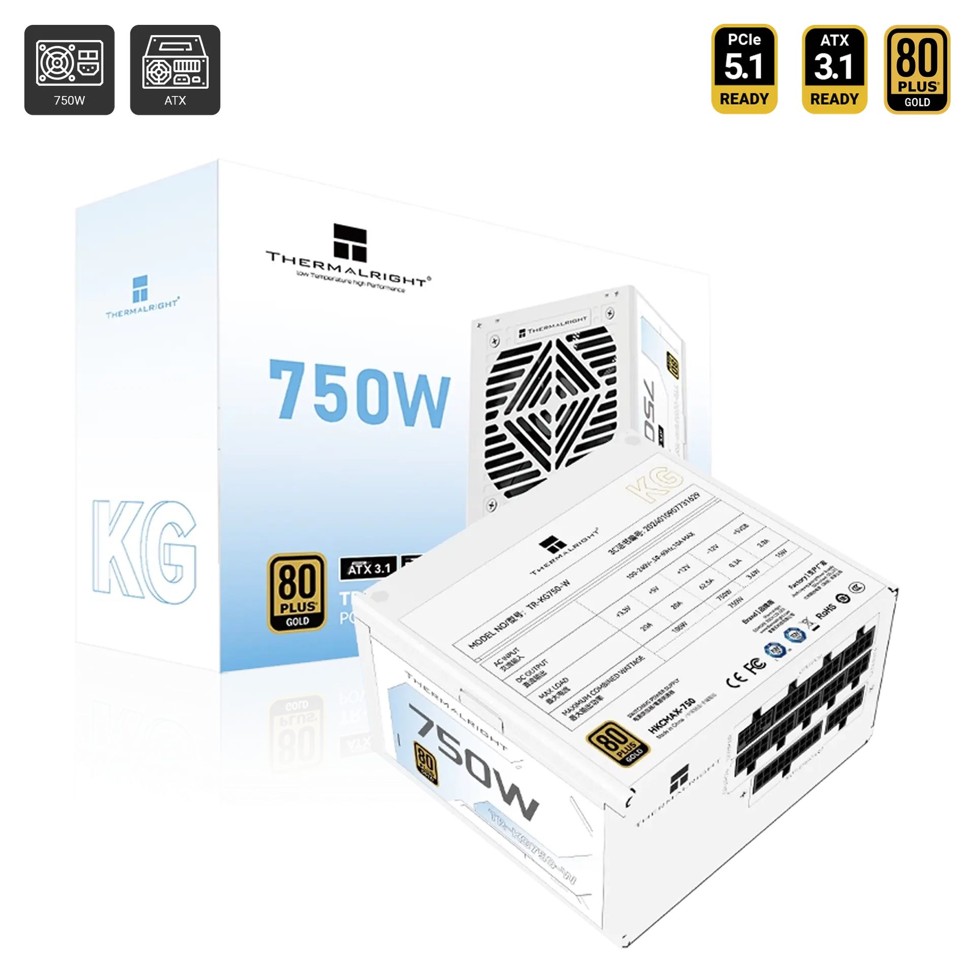 TR-KG750W 80 Plus Gold ATX Power Supply (750W)