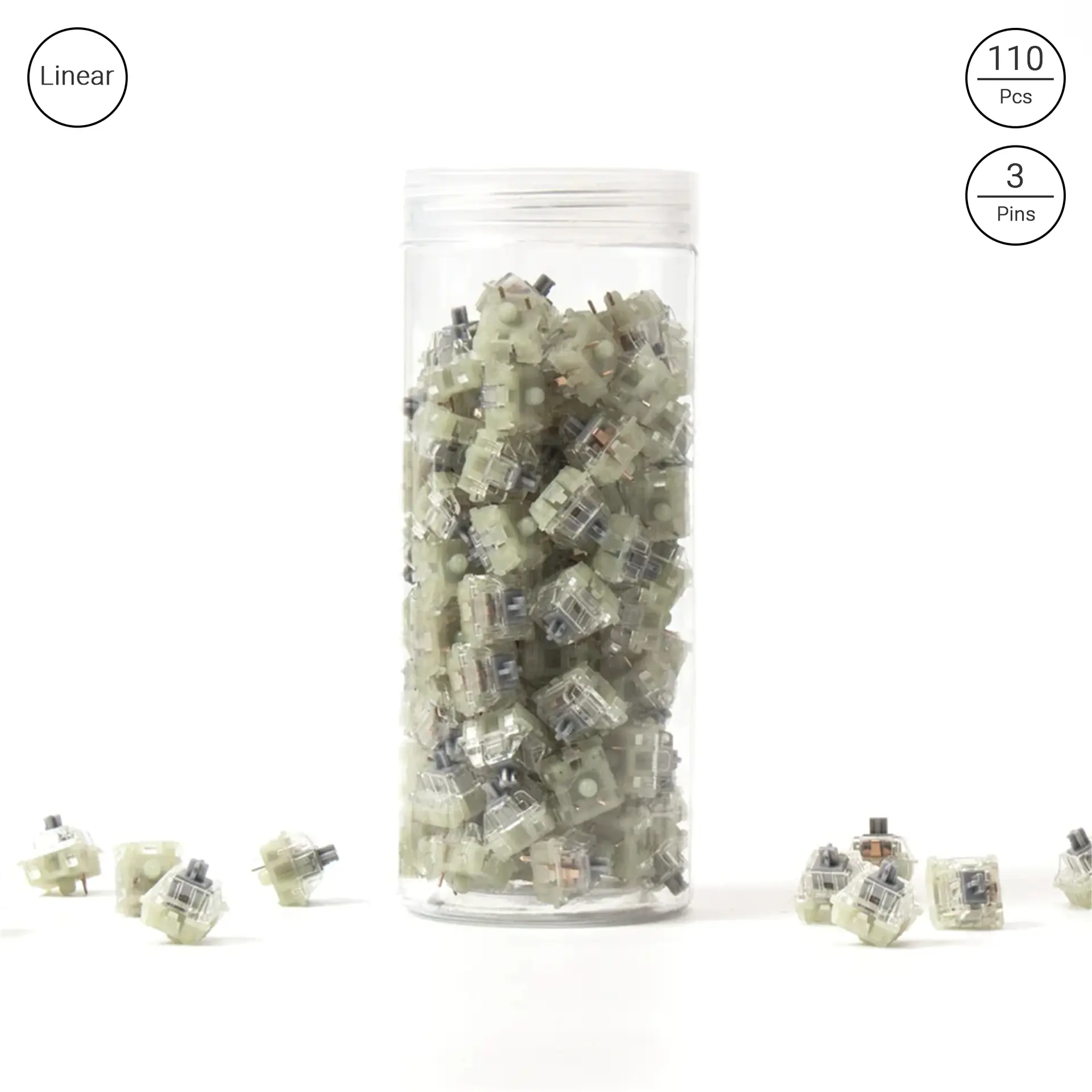 Cherry MX Switch Set - RGB Speed Silver (110pcs)