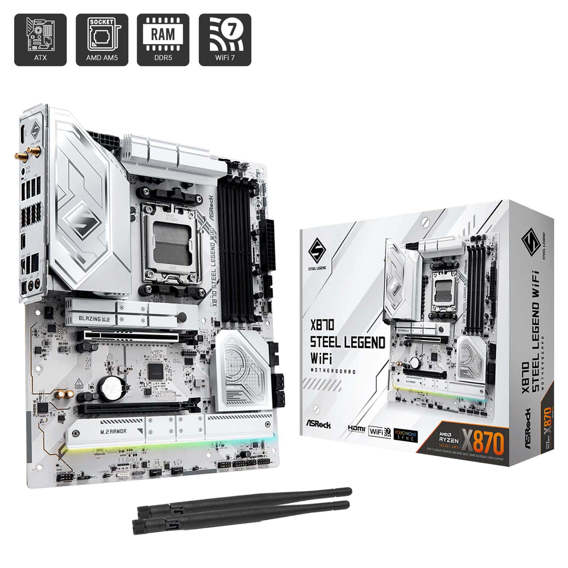 X870 Steel Legend WIFI D5