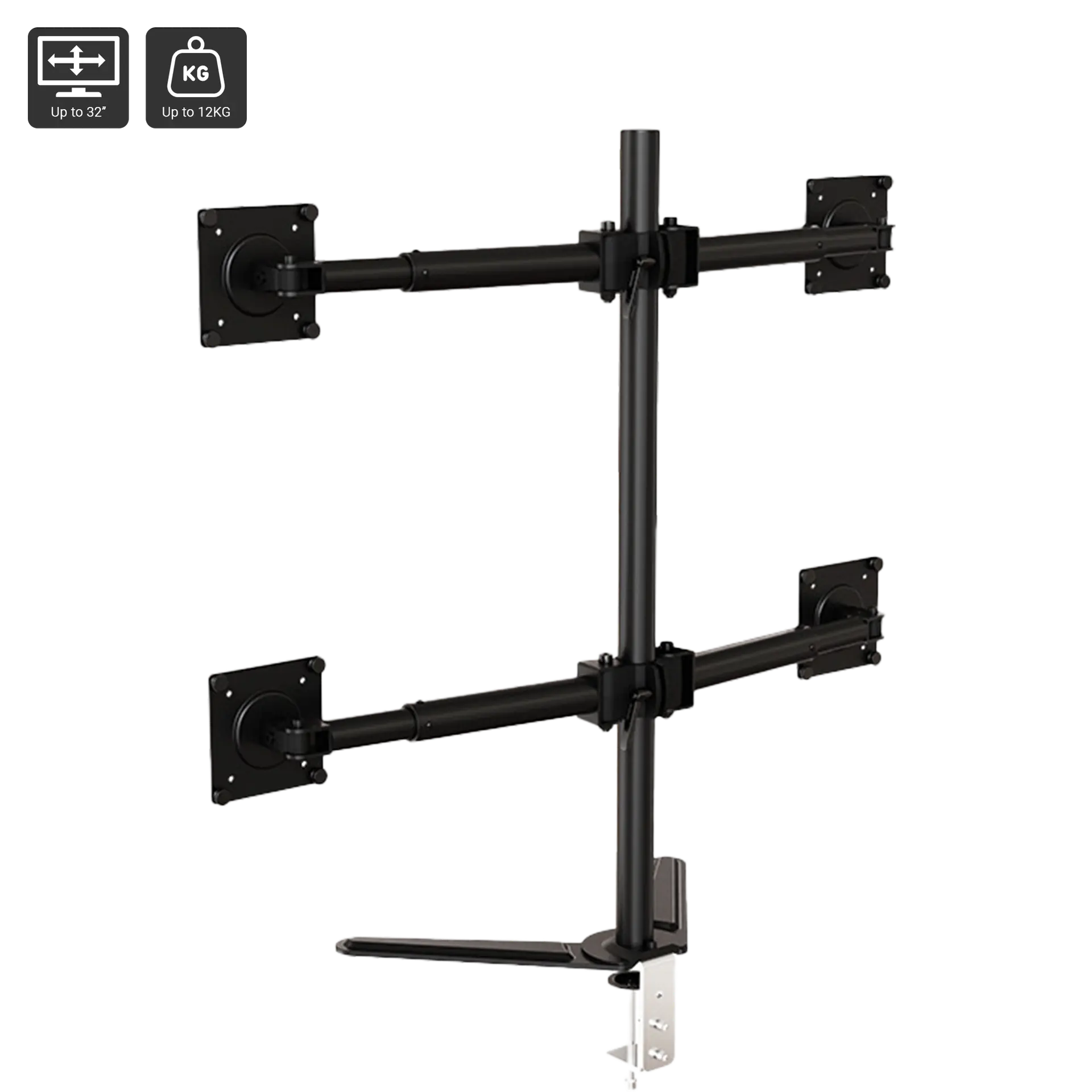 Quad Monitor Mount (4 Monitors)