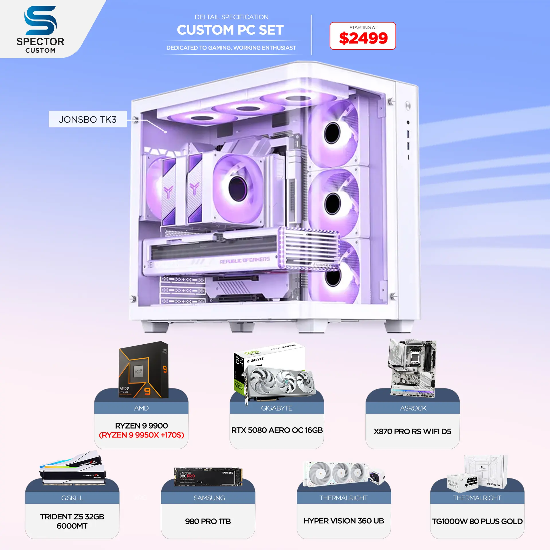 AMD Ryzen 9 9900 RTX5080