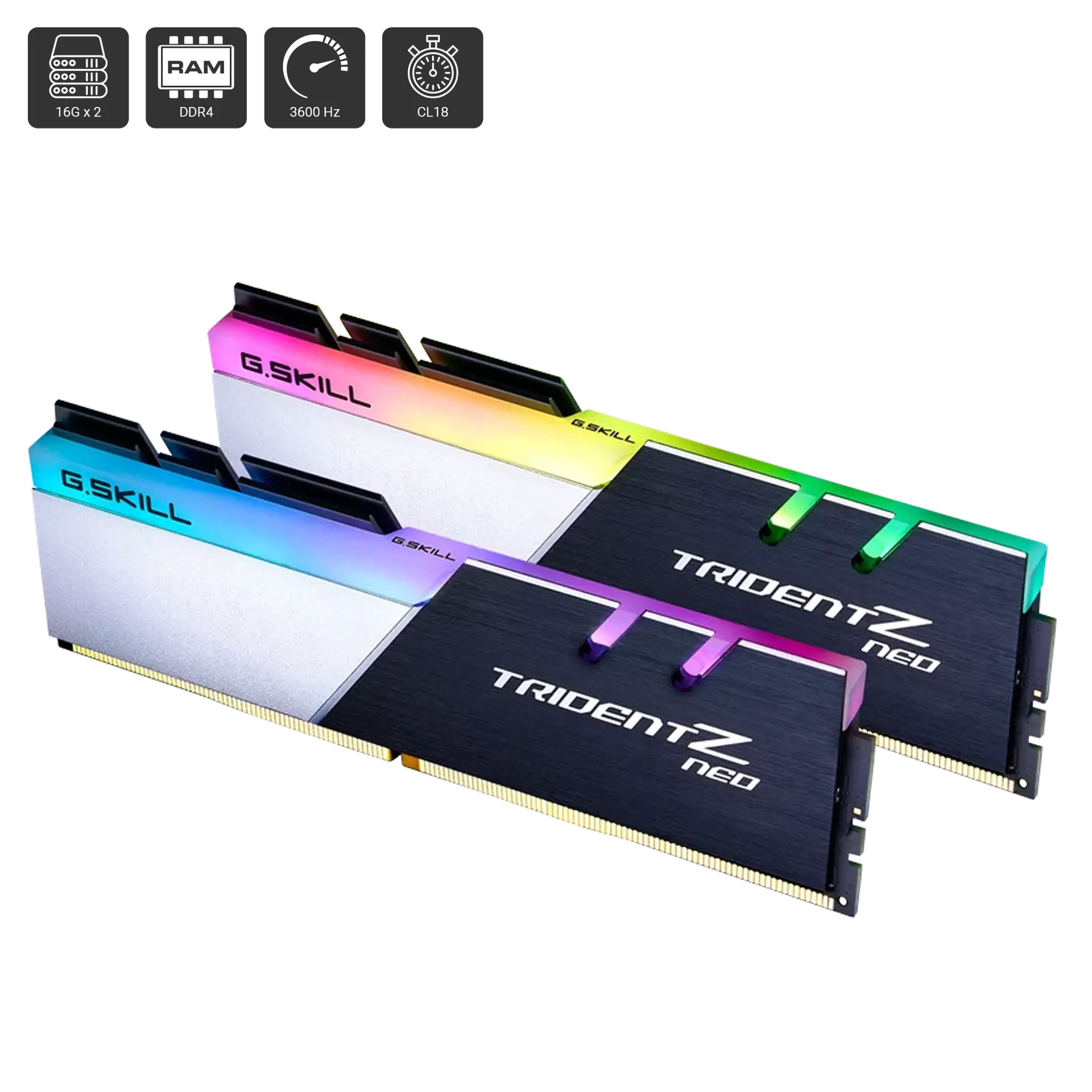 Trident Z Neo RGB 32GB (2 x 16GB) DDR4 DRAM 3600Hz