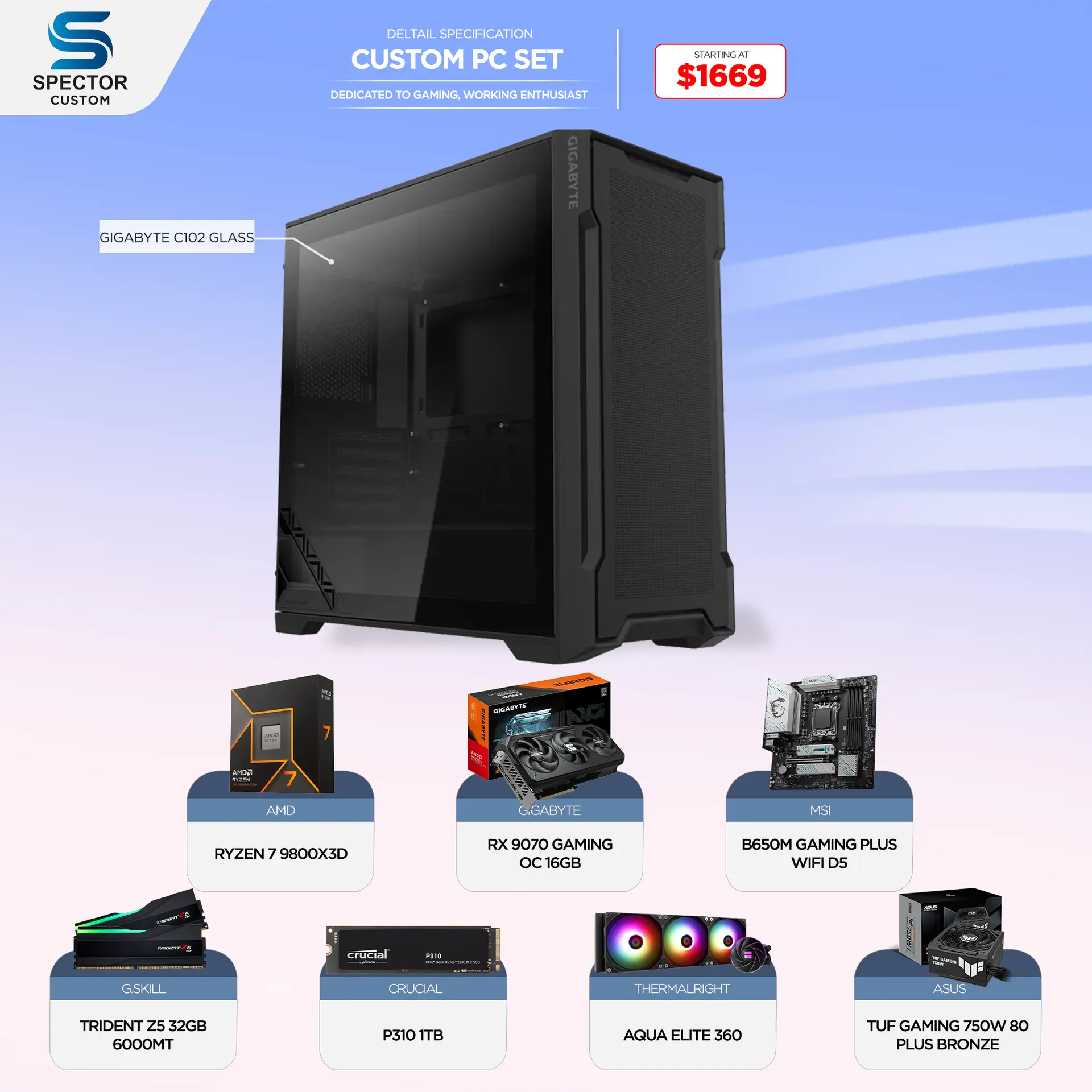 AMD Ryzen 7 9800X3D RX 9070