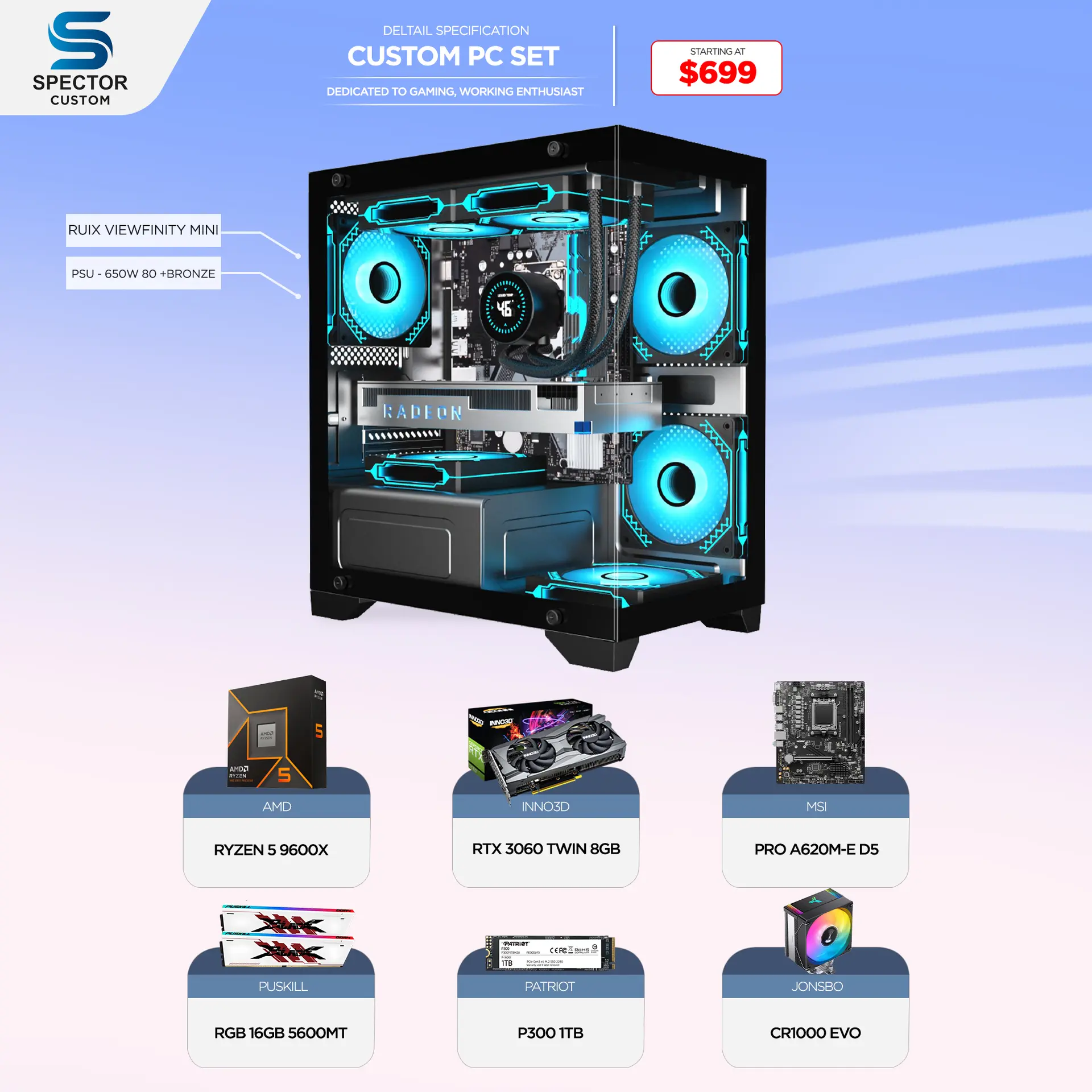 AMD Ryzen 5 9600X RTX3060