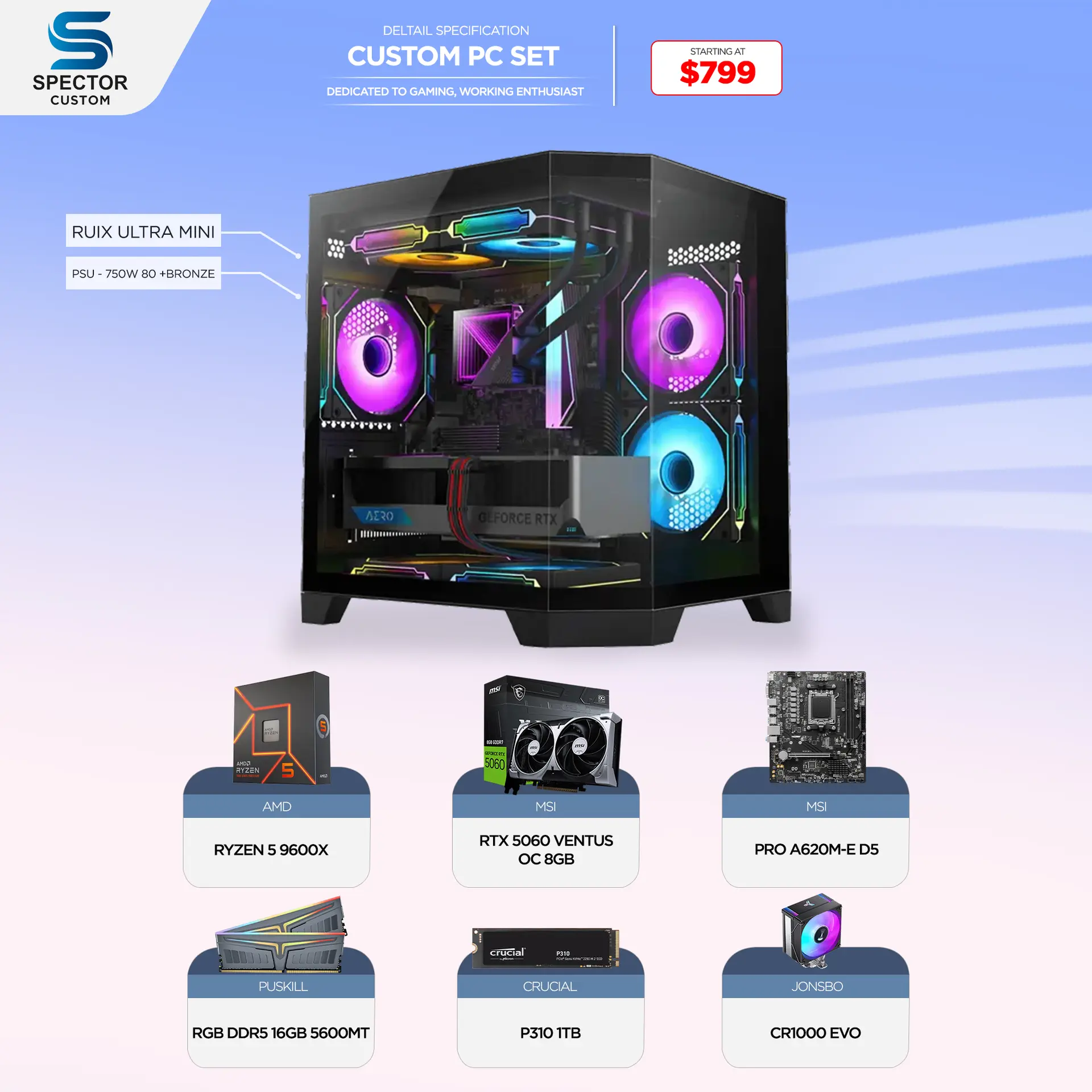 AMD Ryzen 5 9600X RTX5060