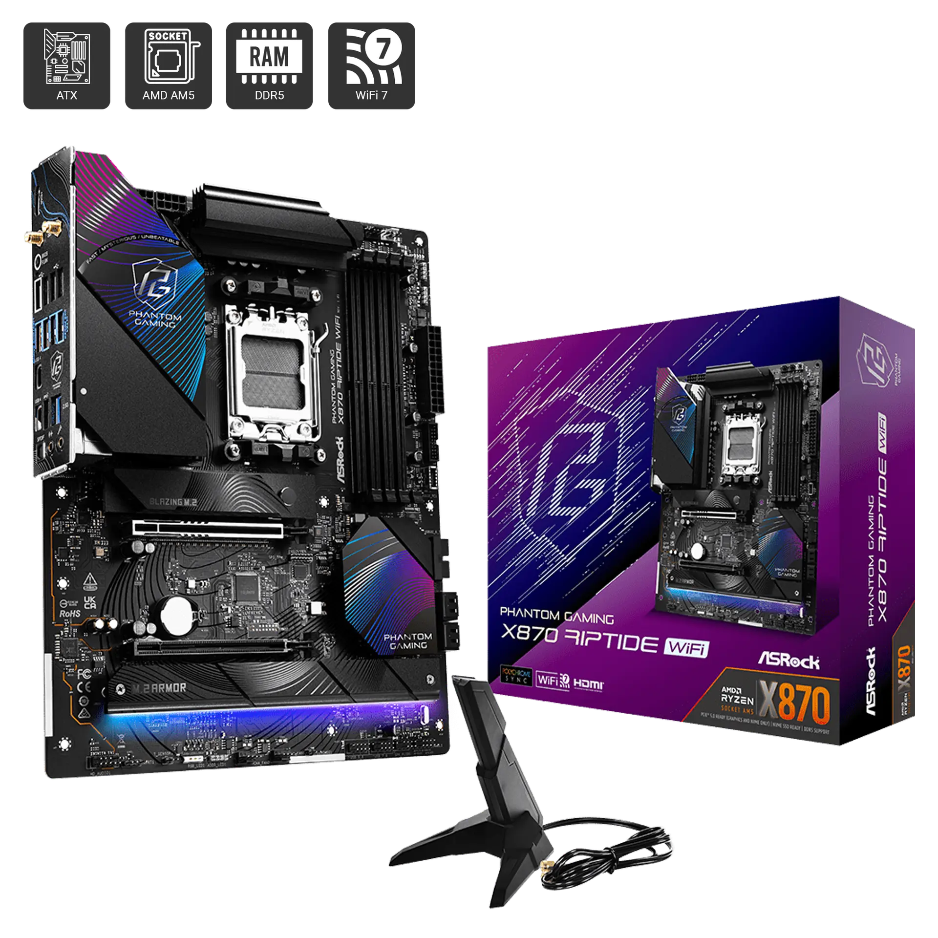 X870 Riptide WIFI D5 - Phantom Gaming