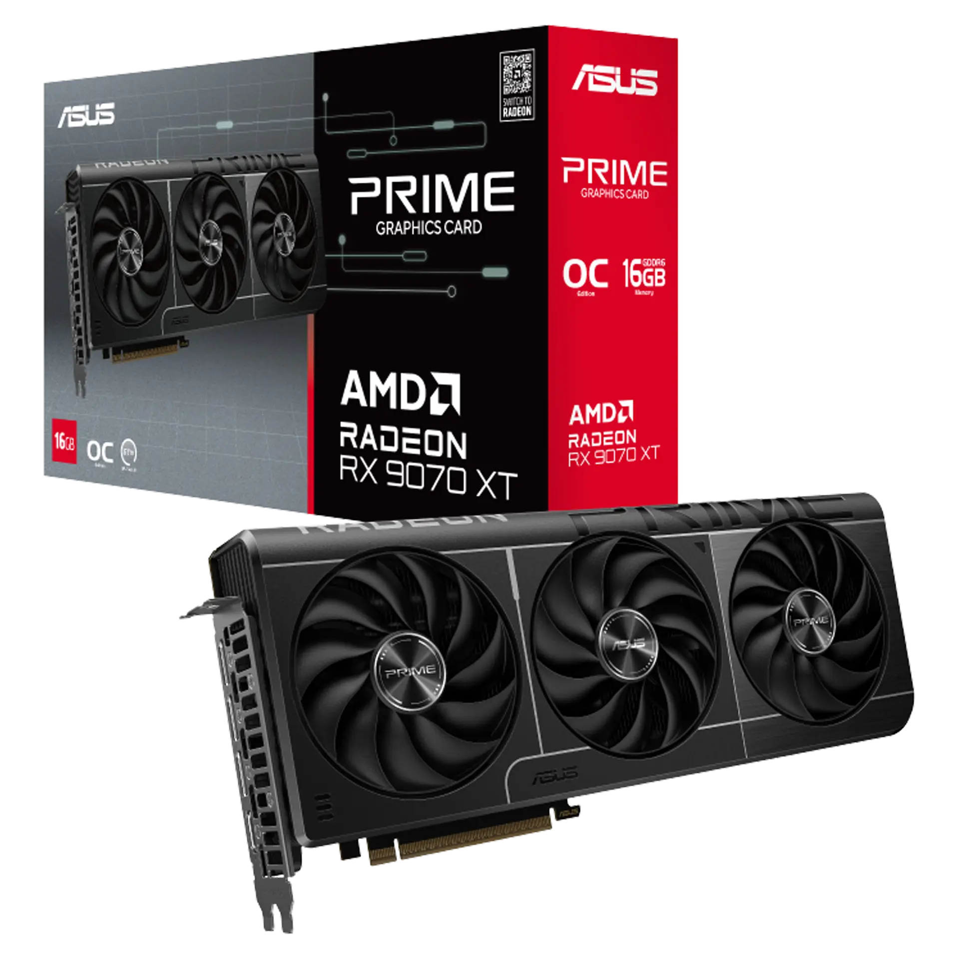 Prime Radeon™ RX 9070 XT 16GB GDDR6 OC Edition
