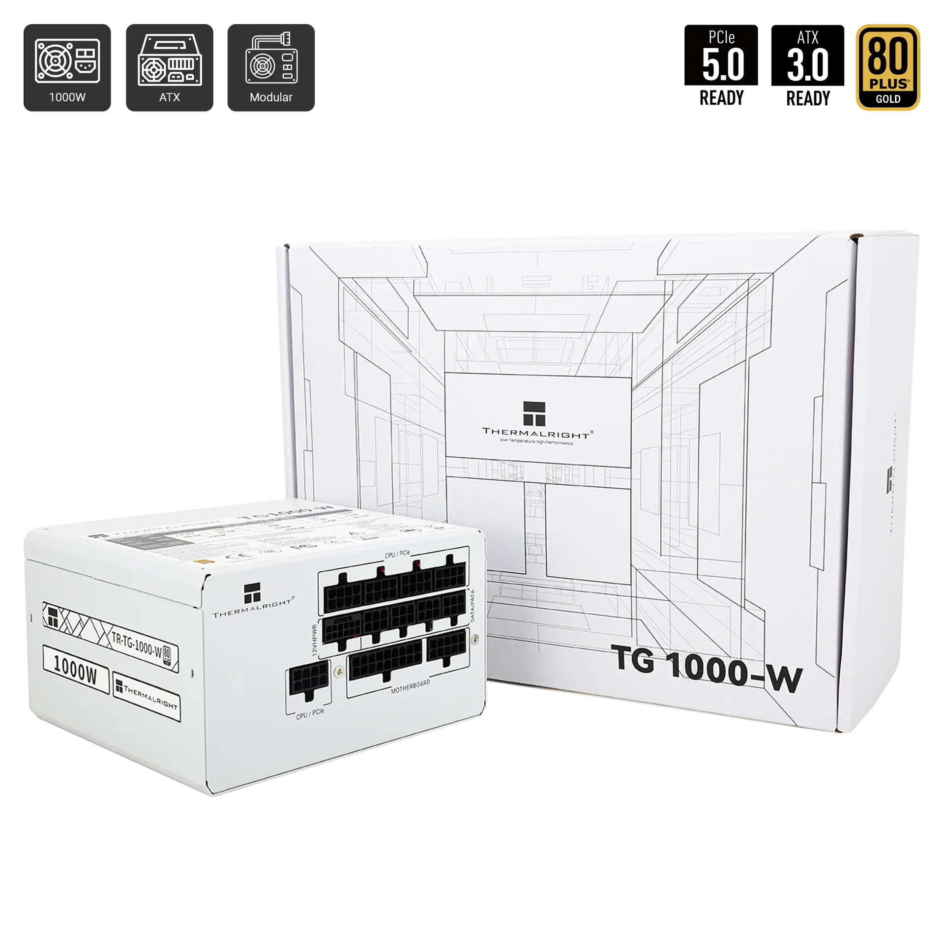 TR-TG1000W 80 Plus Gold ATX Power Supply (1000W)