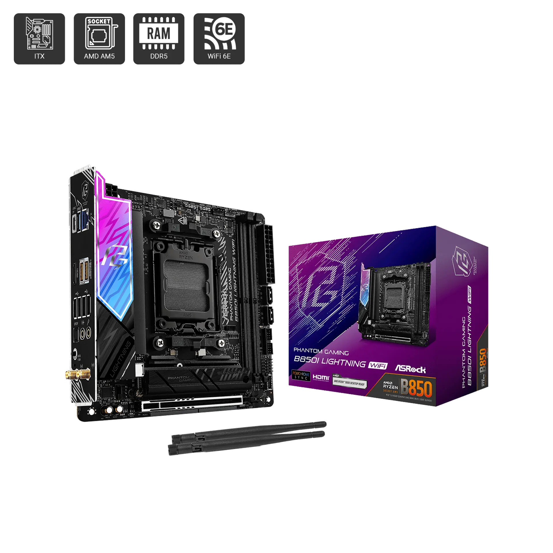 B850I Lightning Wifi D5 - Phantom Gaming