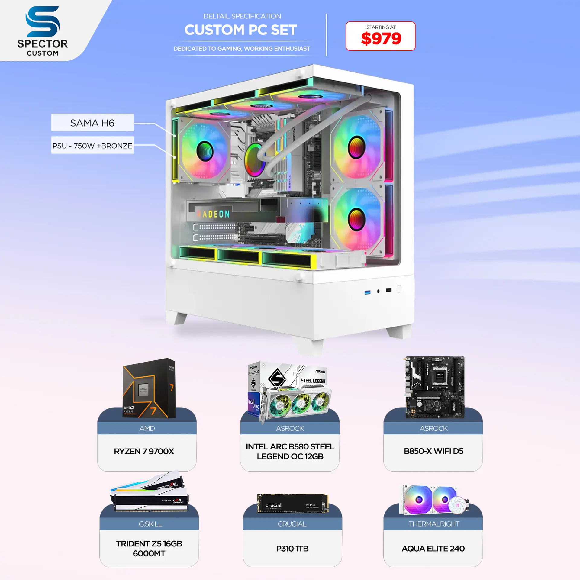 AMD Ryzen 7 9700X ARCB580