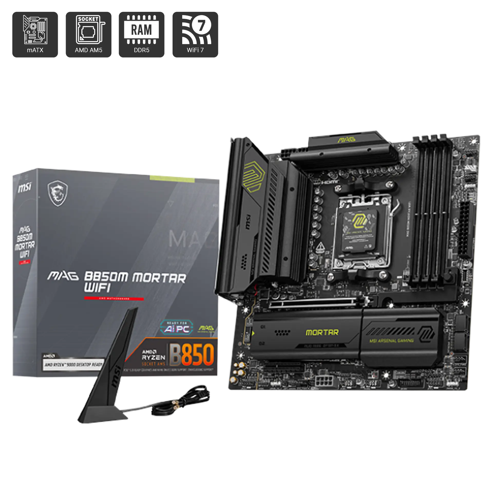 MAG B850M Mortar Wifi DDR5