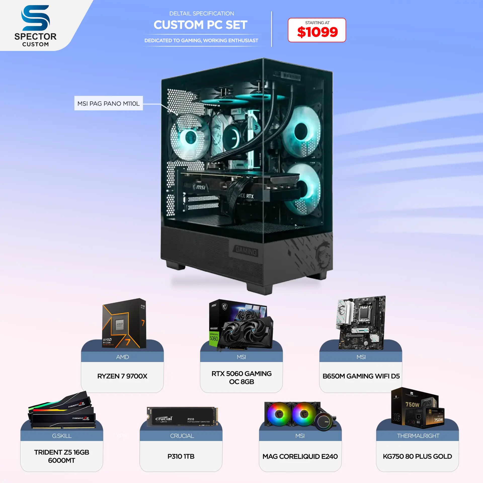 AMD Ryzen 7 9700X RTX 5060