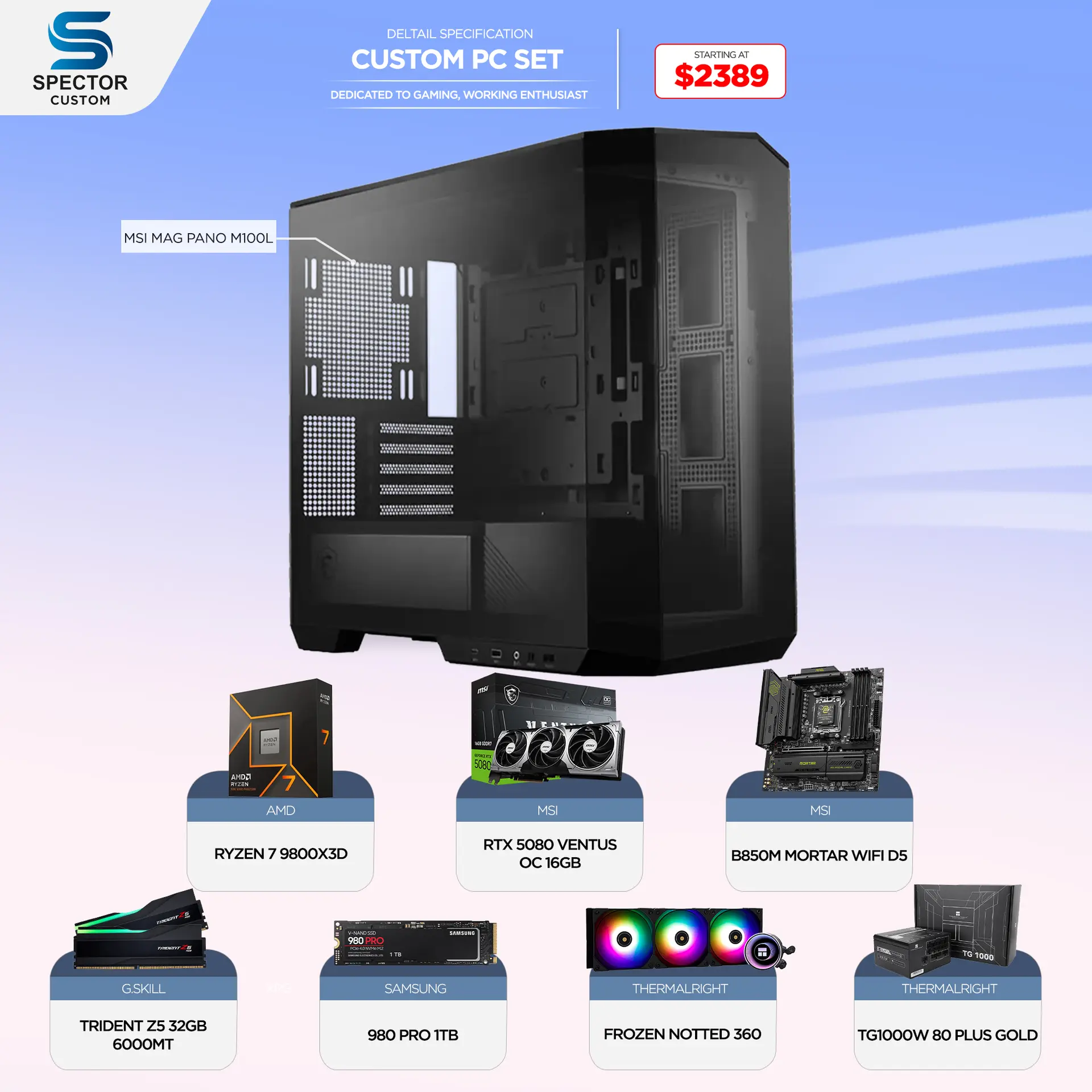 AMD Ryzen 7 9800X3D RTX 5080