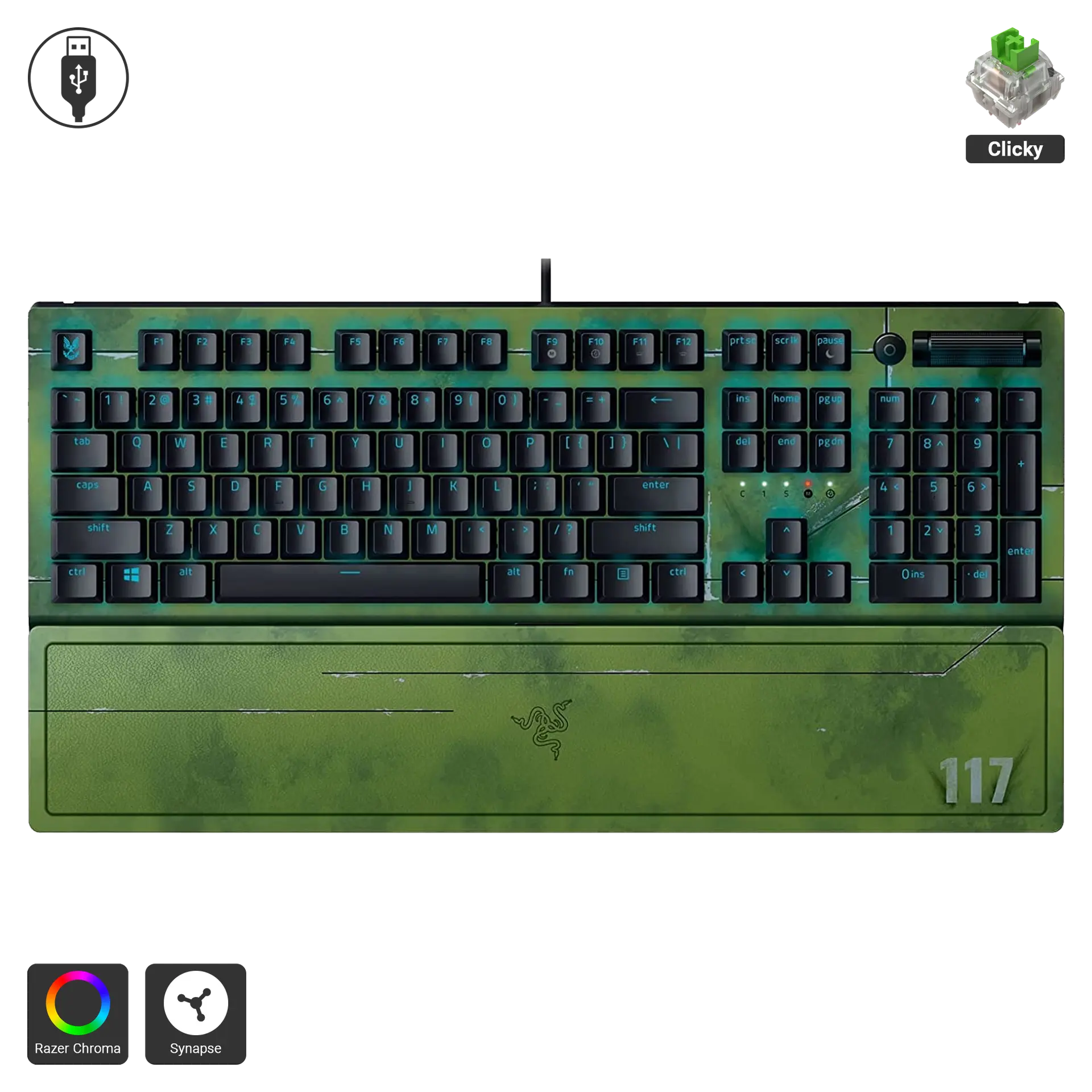 Blackwidow V3 - Halo Infinite Edition